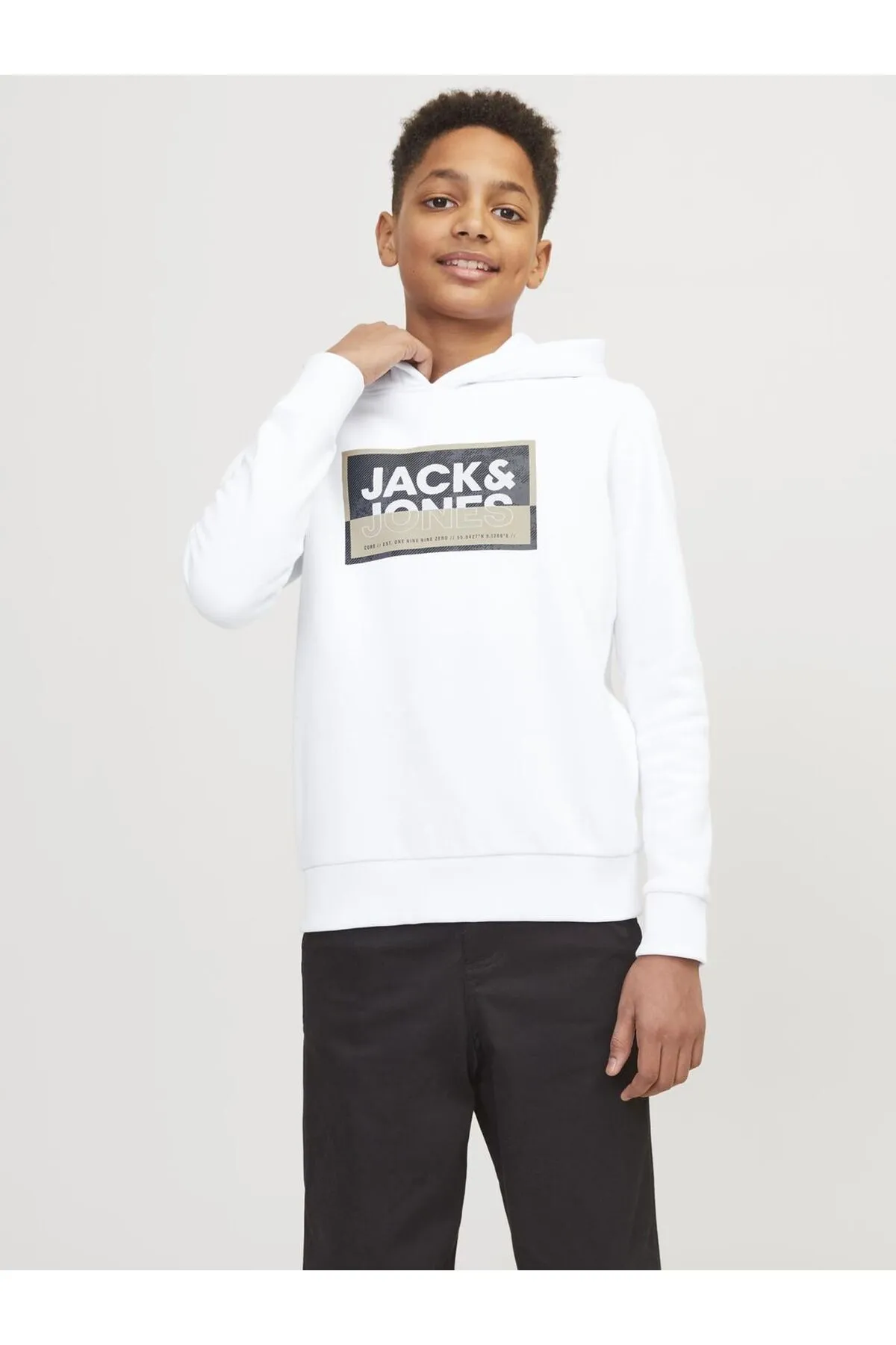 Jack & Jones Junior  Kapuzenpullover Bedruckter Kapuzenpullover Für jungs