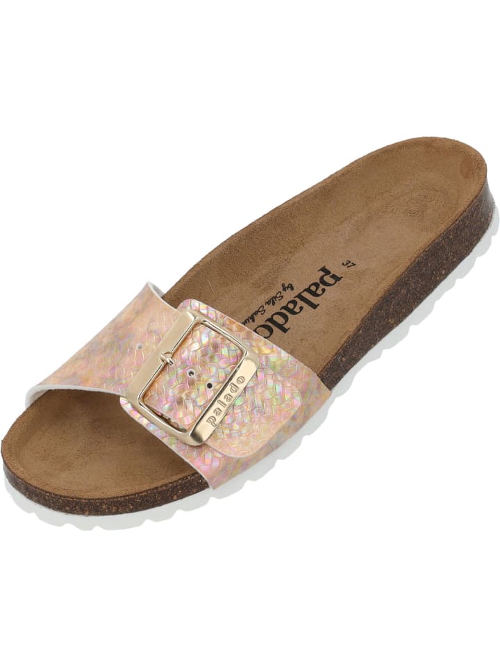 palado Pantoletten in beige struktur günstig kaufen