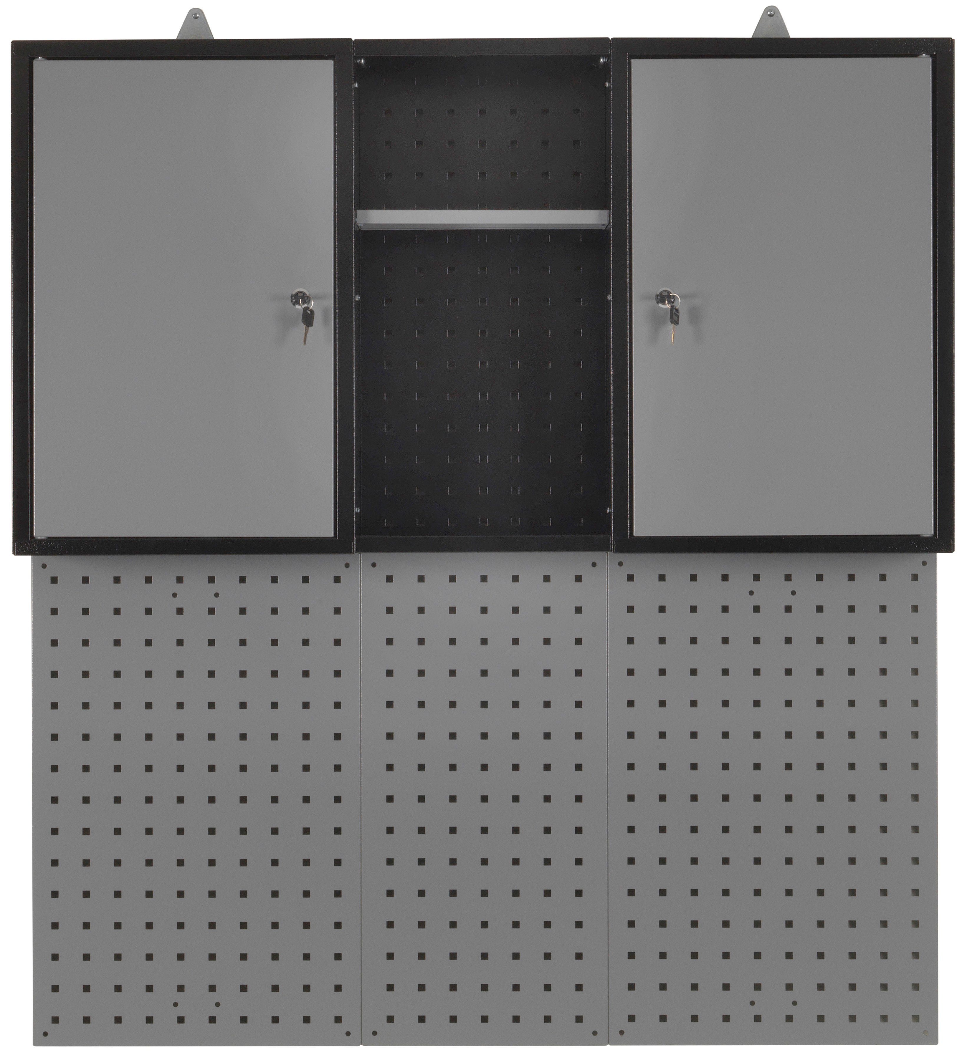Profiwerk Werkzeugschrank Hängeschrank Süden Breite 110 cm, abschließbar, inkl. praktischer Lochwand