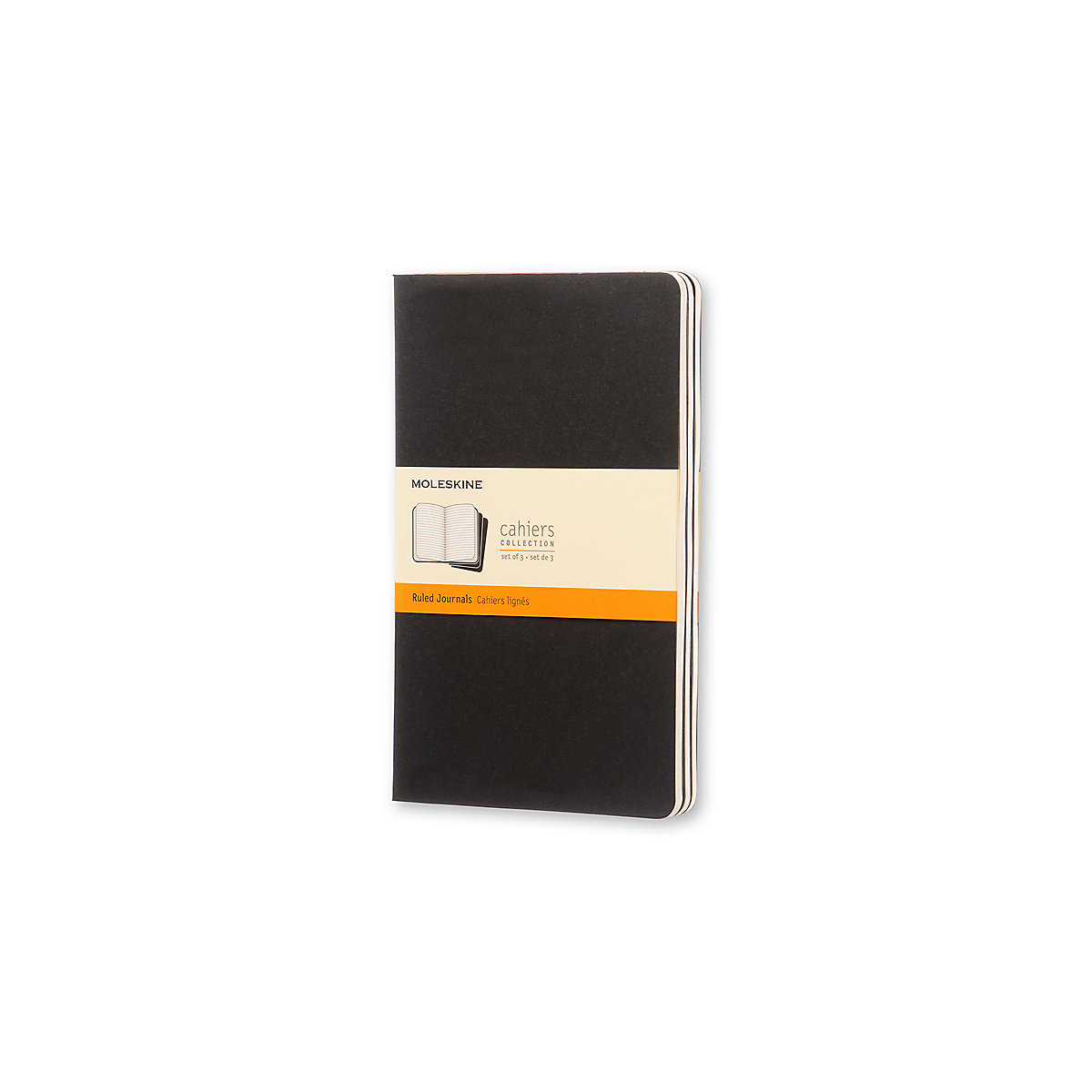Notizbücher Cahier- L/A5- 3er Set- Liniert Notizbücher