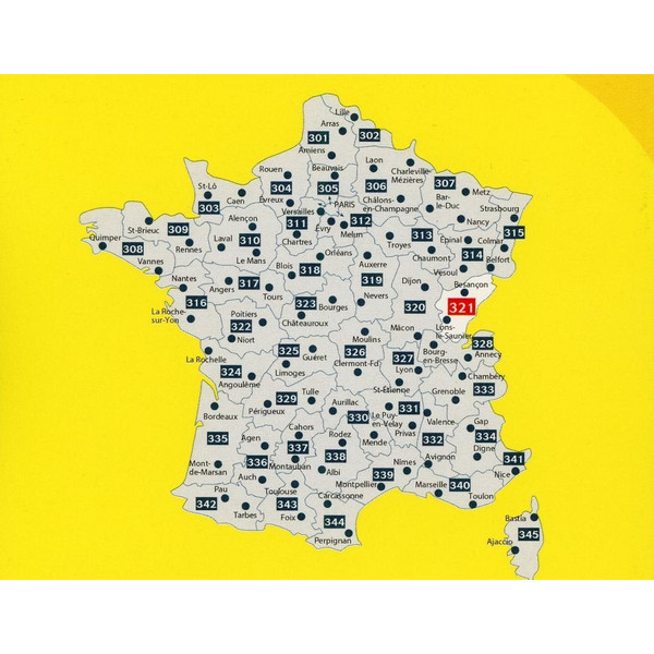 Michelin Französisches Jura - Straßenkarte