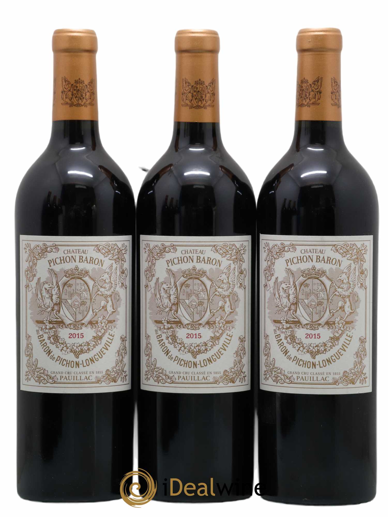 Pichon Longueville Baron 2ème Grand Cru Classé  2015 - Lot de 12 Bouteilles