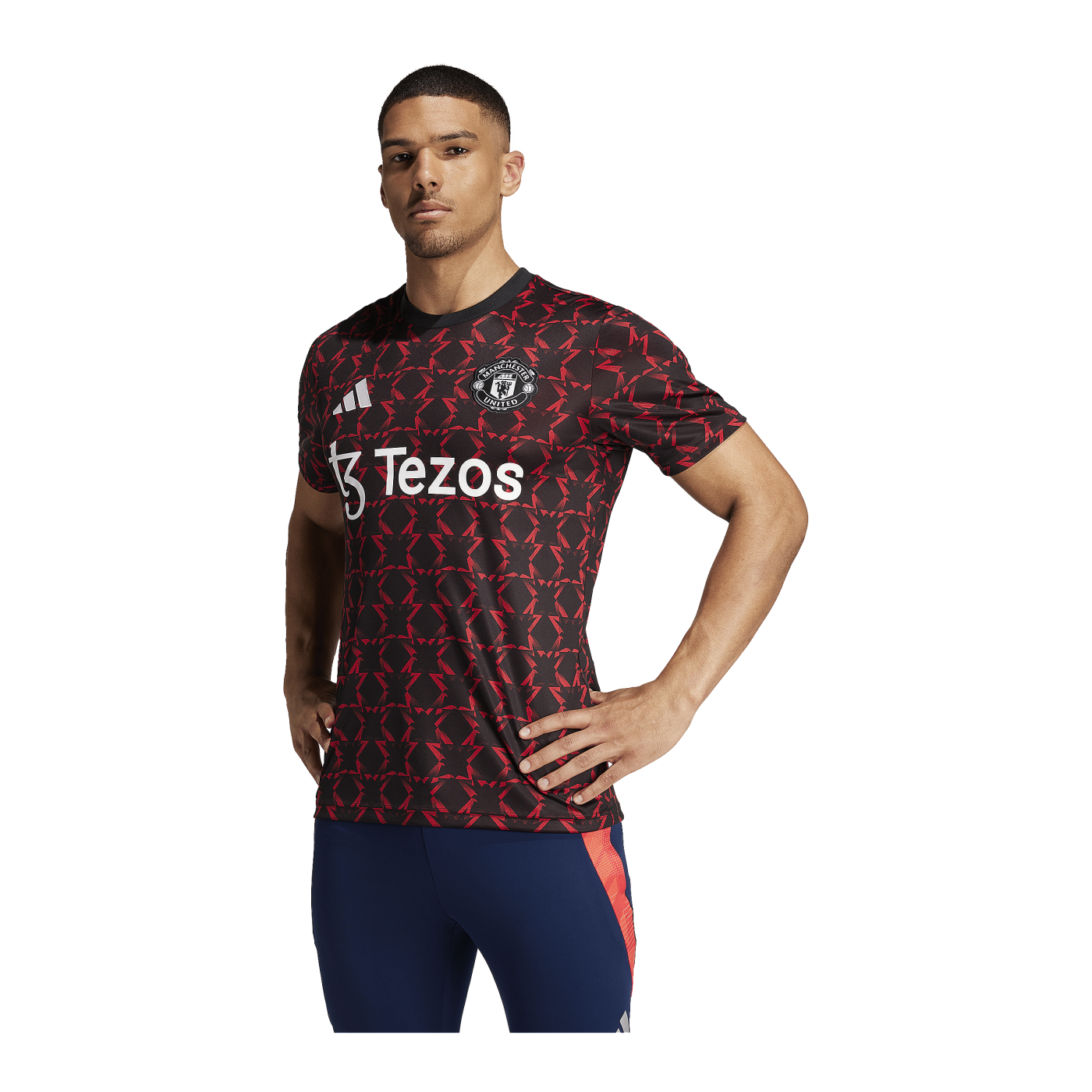 adidas Manchester United Prematch Shirt 2024/2025 Schwarz