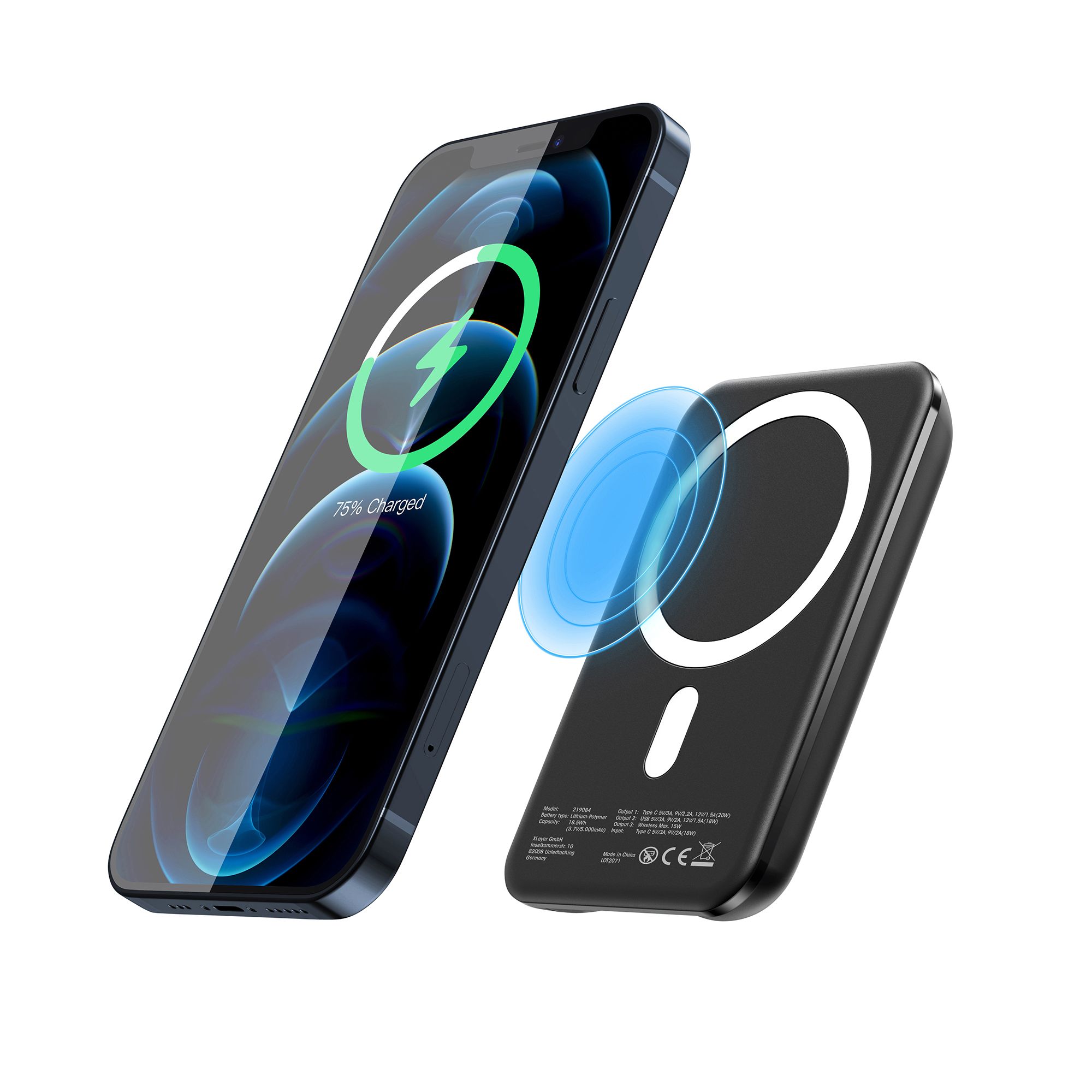 XLayer MagFix Pro 5.000 mAh PD 20W Powerbank
