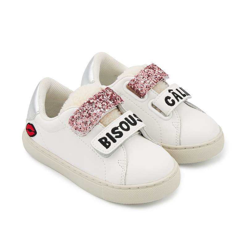 Baskets en cuir Mini Edith bisous câlin