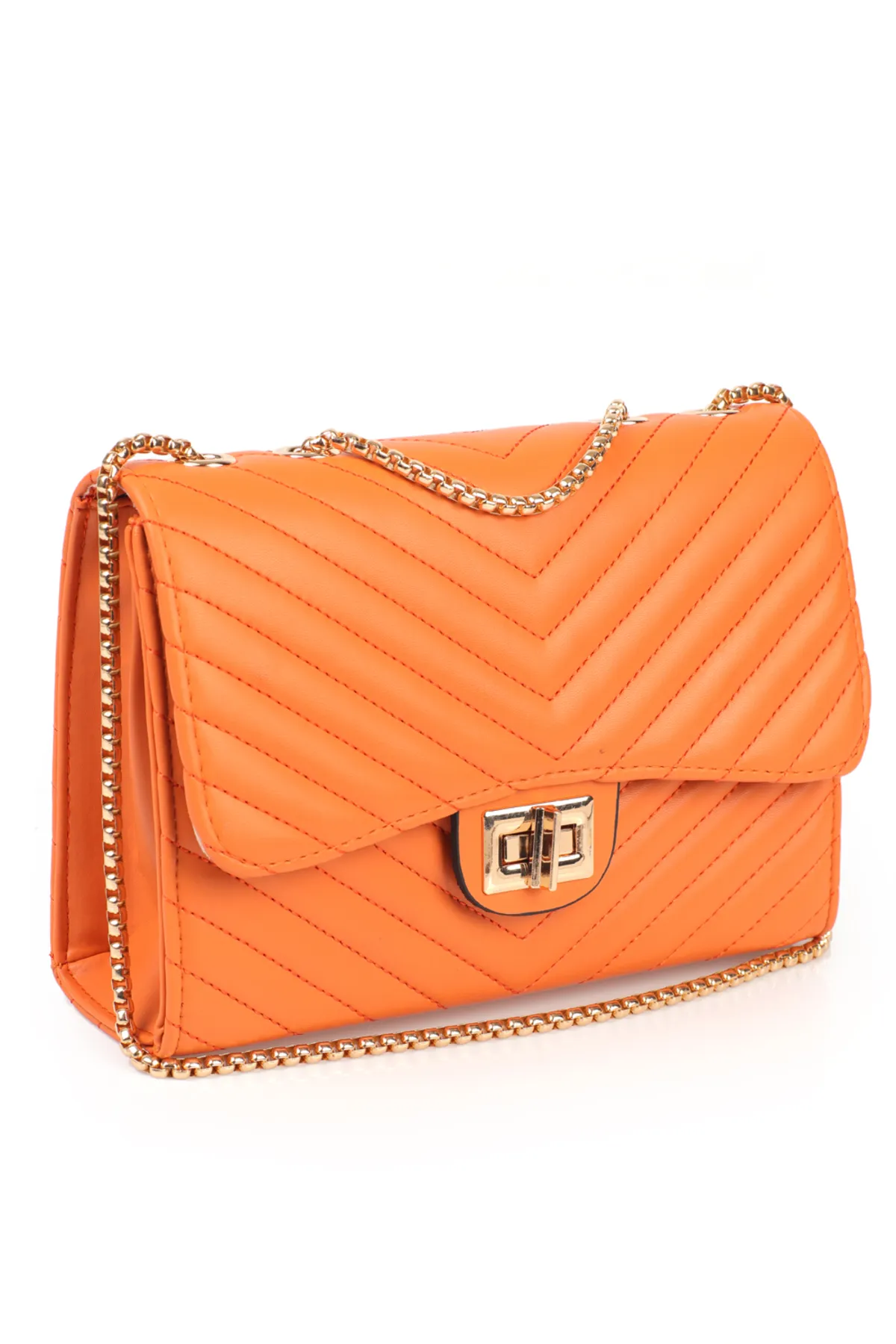 Capone Outfitters  Capone London Quilted Orange Damentasche