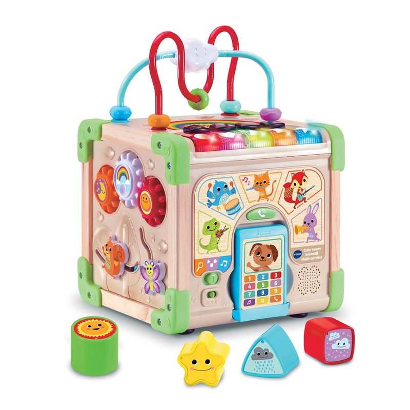 Cube nature interactif bois FSC multi activités