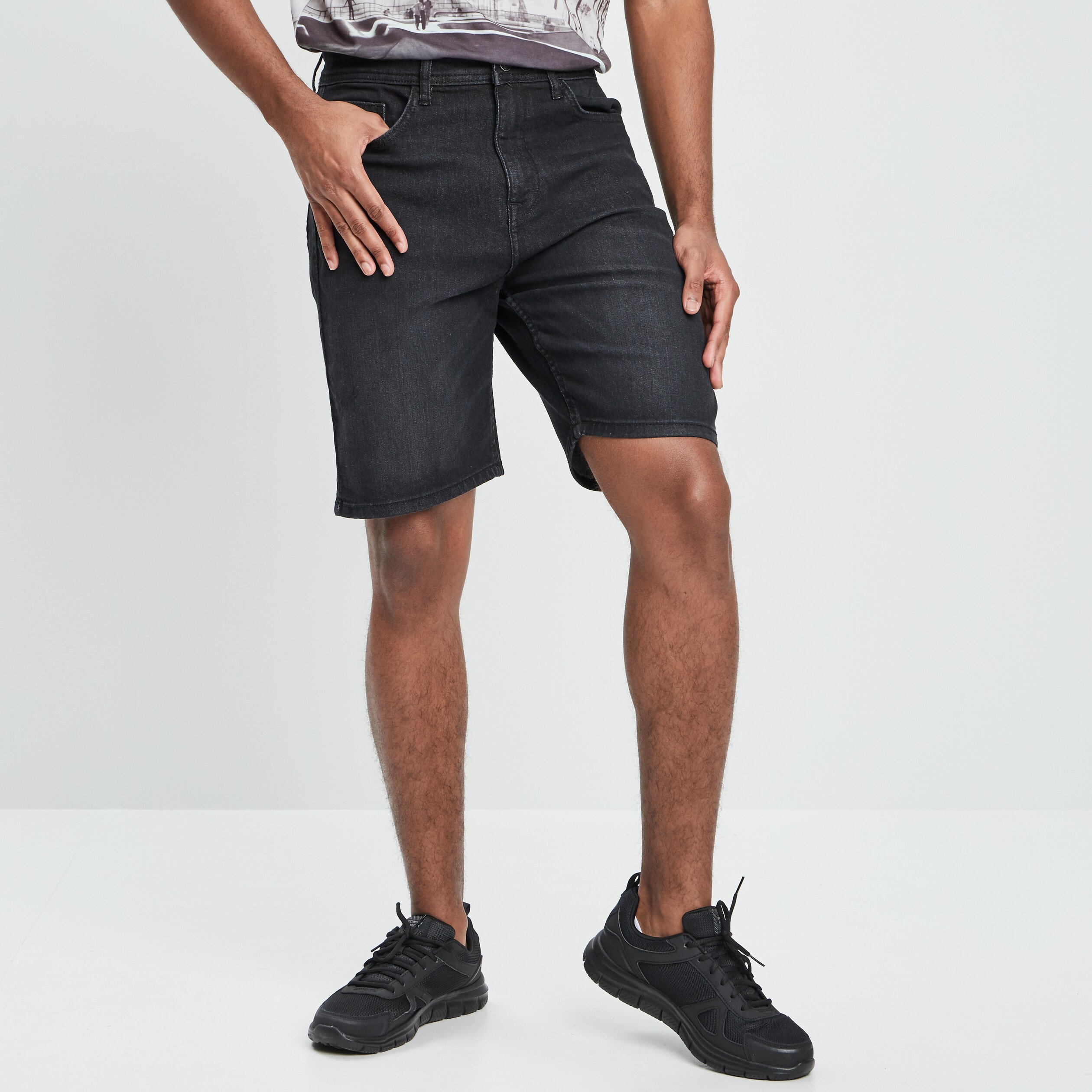 Bermuda regular noir homme | La Halle