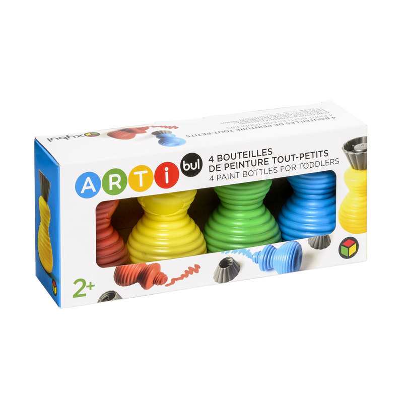 4 bouteilles de peinture tout-petits Oxybul