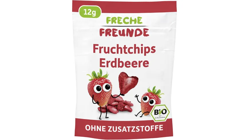 Freche Freunde Bio Fruchtchips 100% Erdbeere 12 g