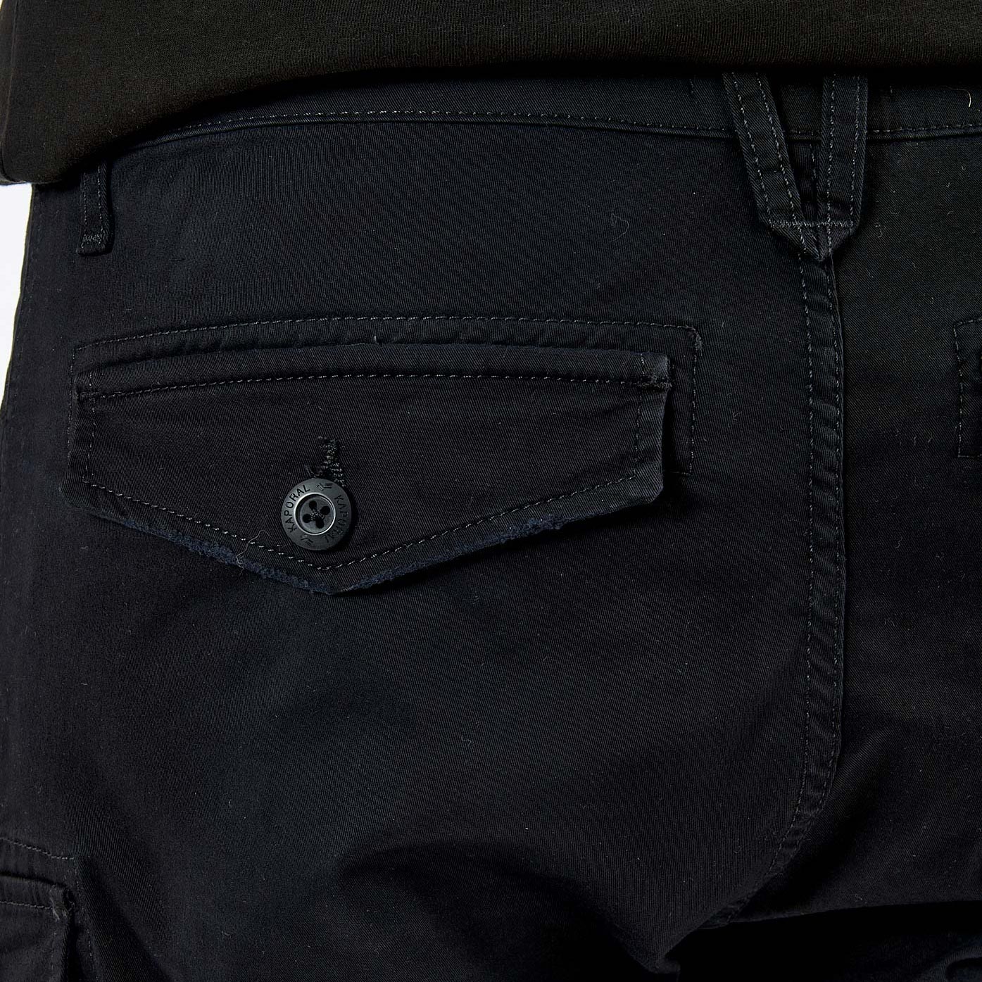 KALIS  Jean relaxed straight noir homme