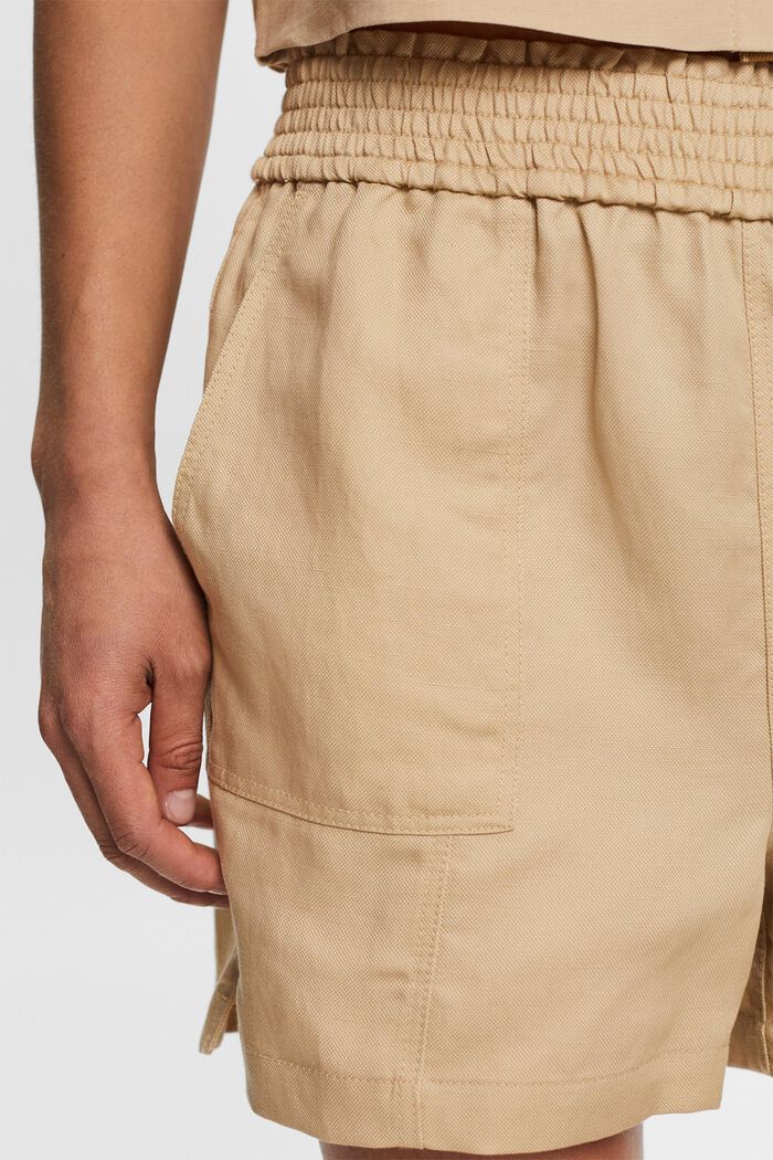 Pull-on-Shorts, Leinenmix