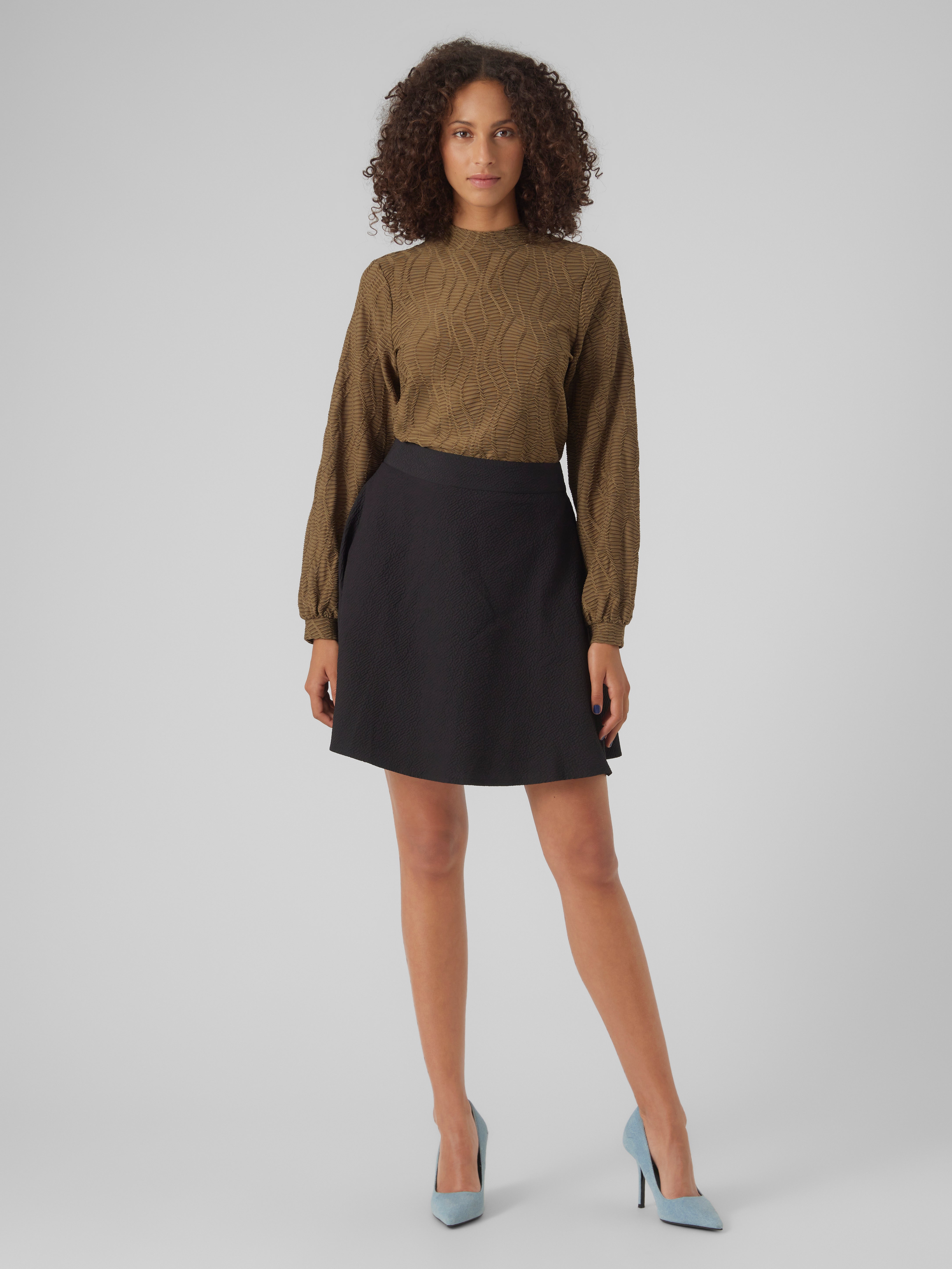 VMLEXI Hohe Taille Kurzer Rock