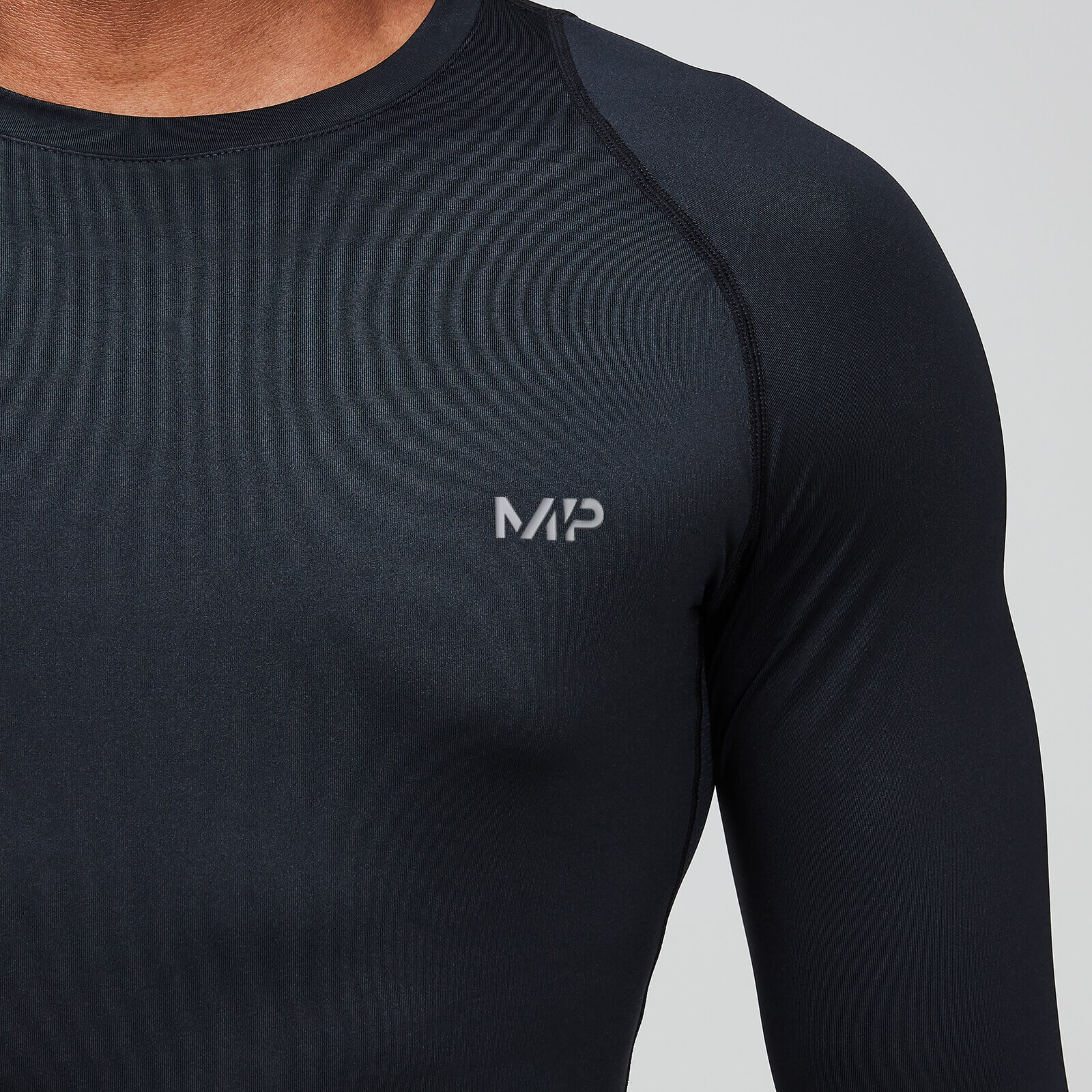 Haut d’entraînement à manches longues base MP pour hommes – Noir