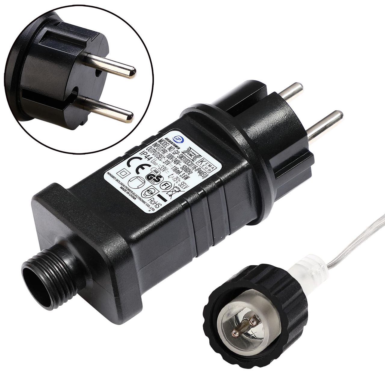 DEUBA Lichterkette Eiszapfen 80 LED 13m weiß