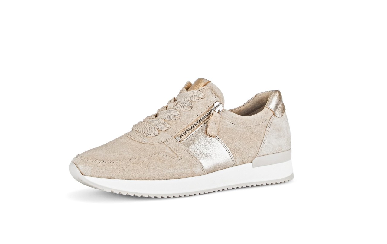 GABOR Freizeit Schnürer beige Gabor Fashion Sneaker low 43.420.32 beig