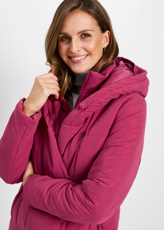 Longjacke mit Fellimitat