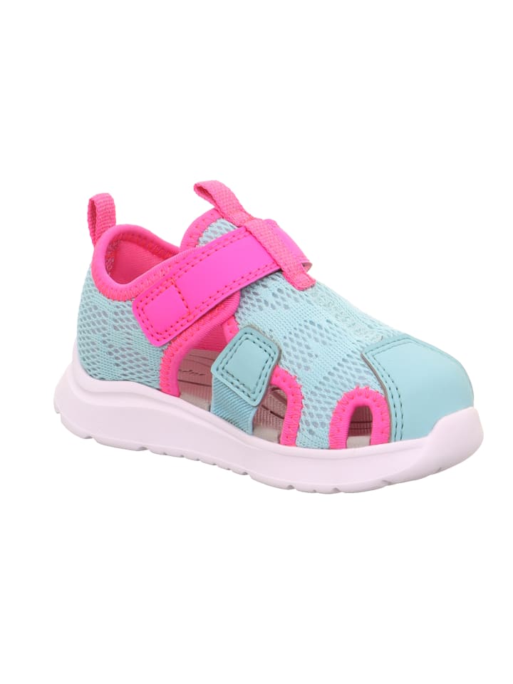 superfit Lauflernsandale WAVE in Hellgrün/Pink günstig kaufen