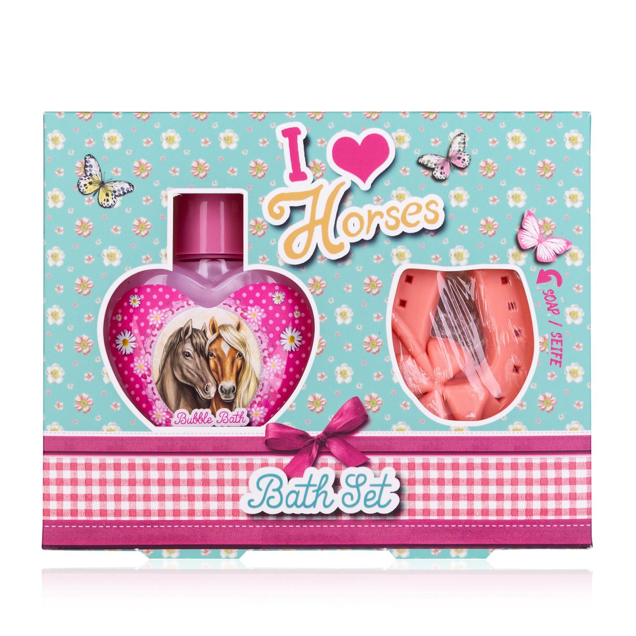 accentra Badeset I LOVE HORSES in Geschenkbox