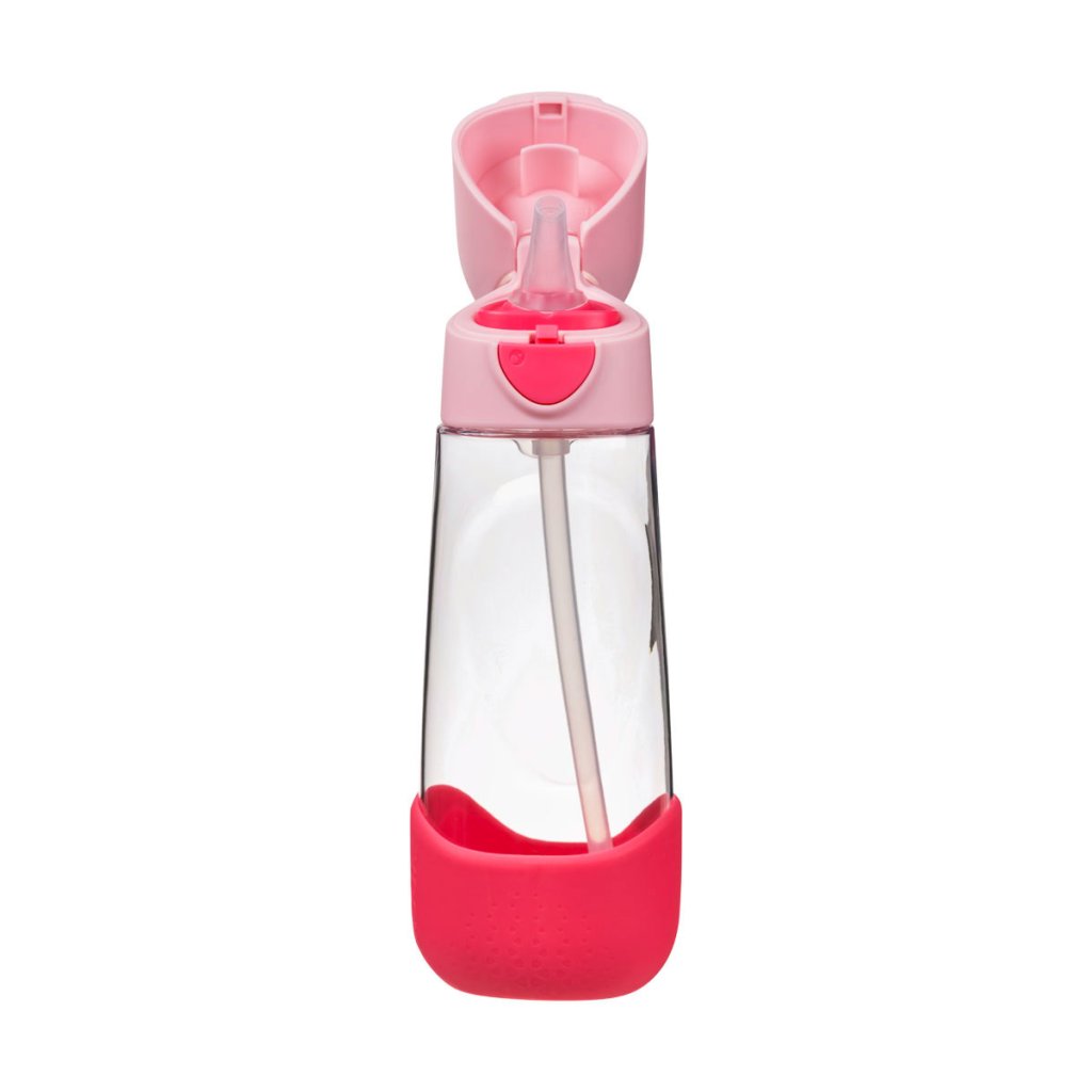 b.box Tritan-Flasche mit Strohhalm 600 ml - Flamingo Fizz