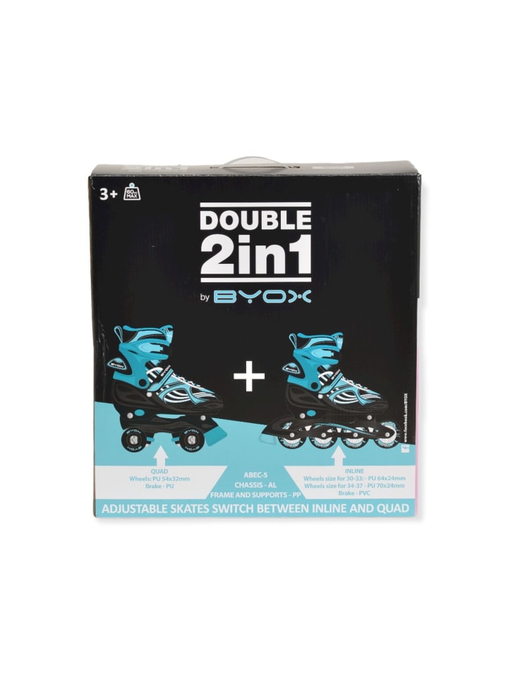 Byox Inliner 2 in 1 Double pink in rosa günstig kaufen