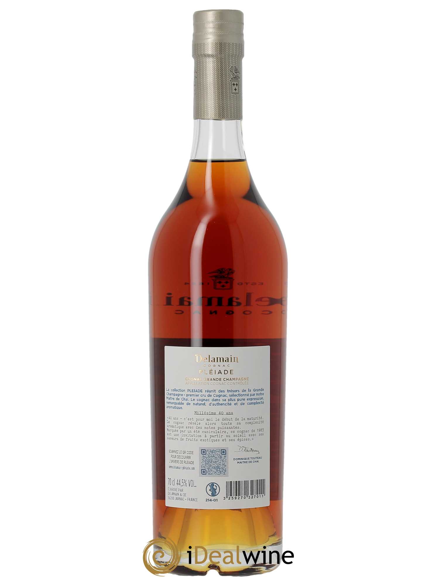 Cognac Delamain Pléiade (70cl) 1983 - Lot de 1 Bouteille