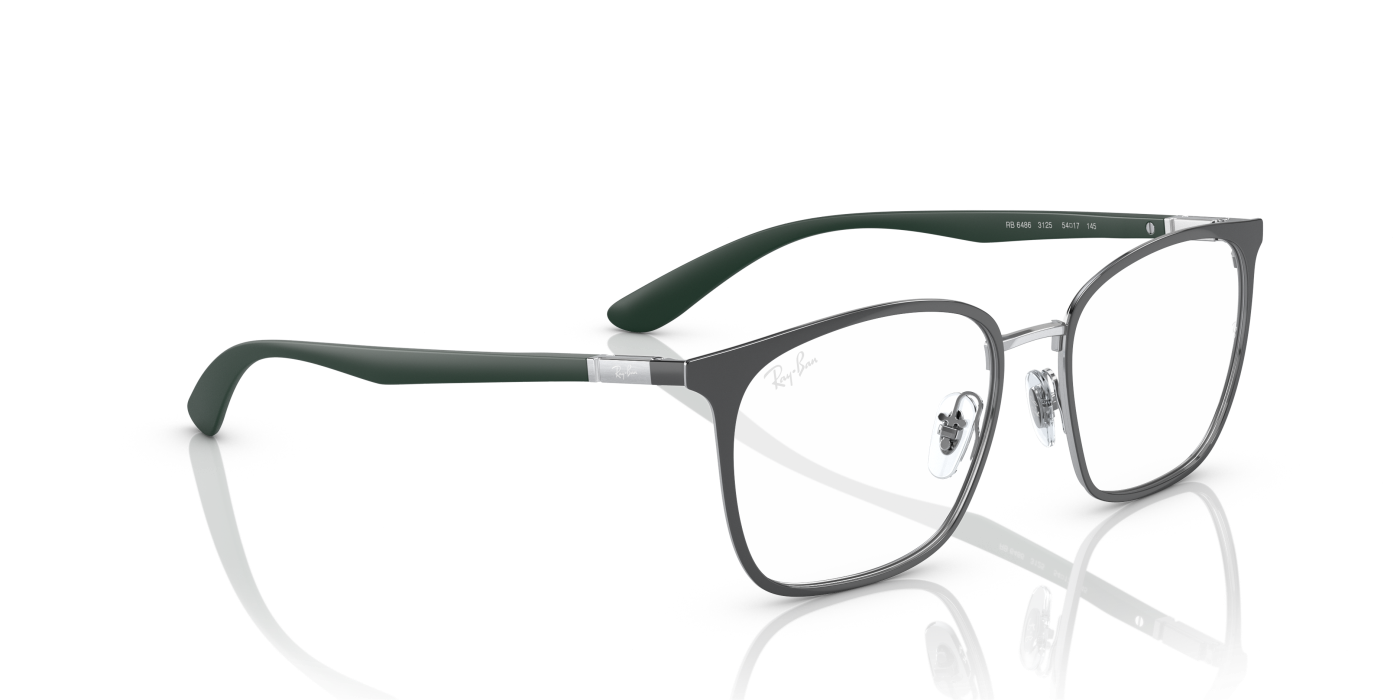 RB6486 OPTICS - Gri lucios pe argintiu