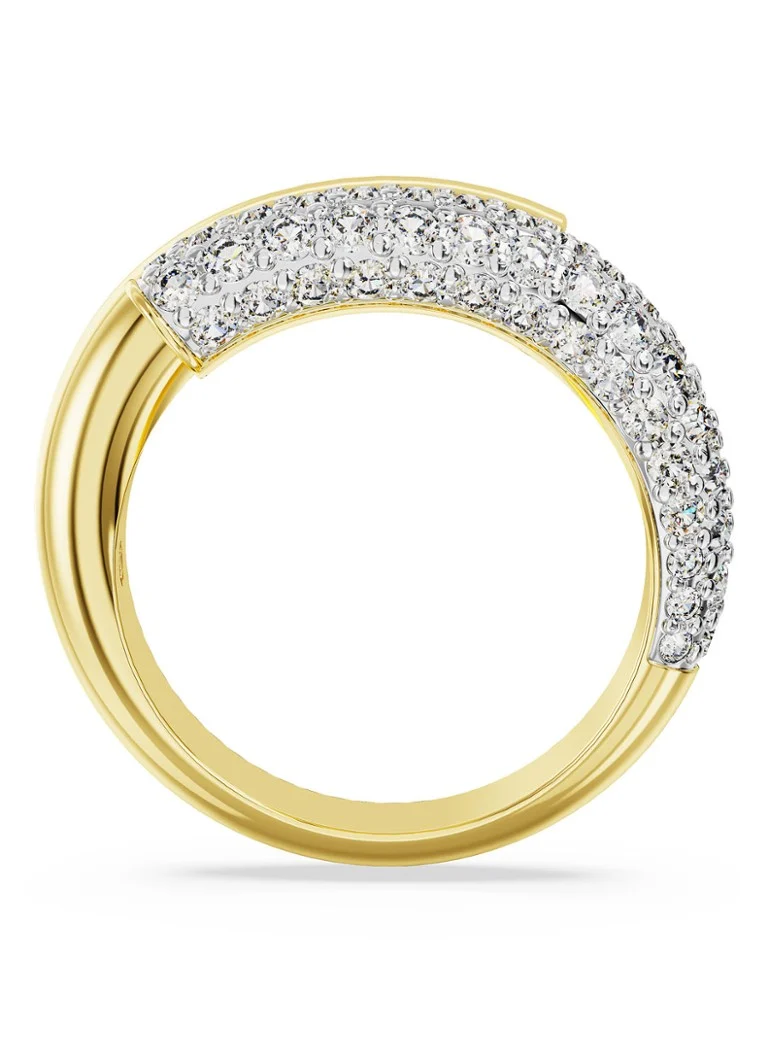 Anello Swarovski Dextera placcato oro, misura 58