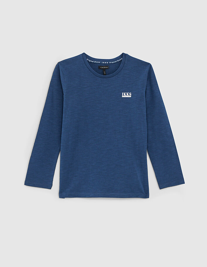 Tee-shirt bleu brut Essentiel coton bio