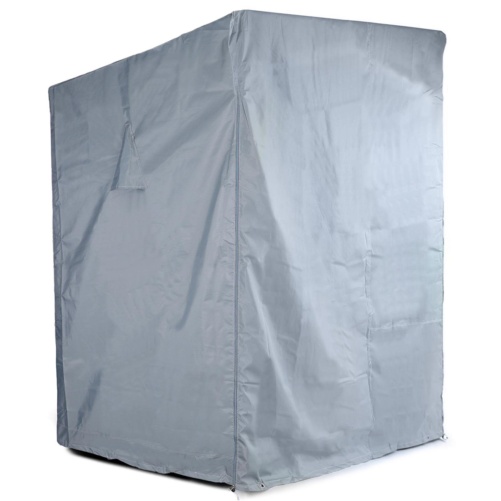 RAMROXX Gartenmöbel-Schutzhülle Premium Abdeckung Cover für Strandkorb Grau 160/150x135x100cm