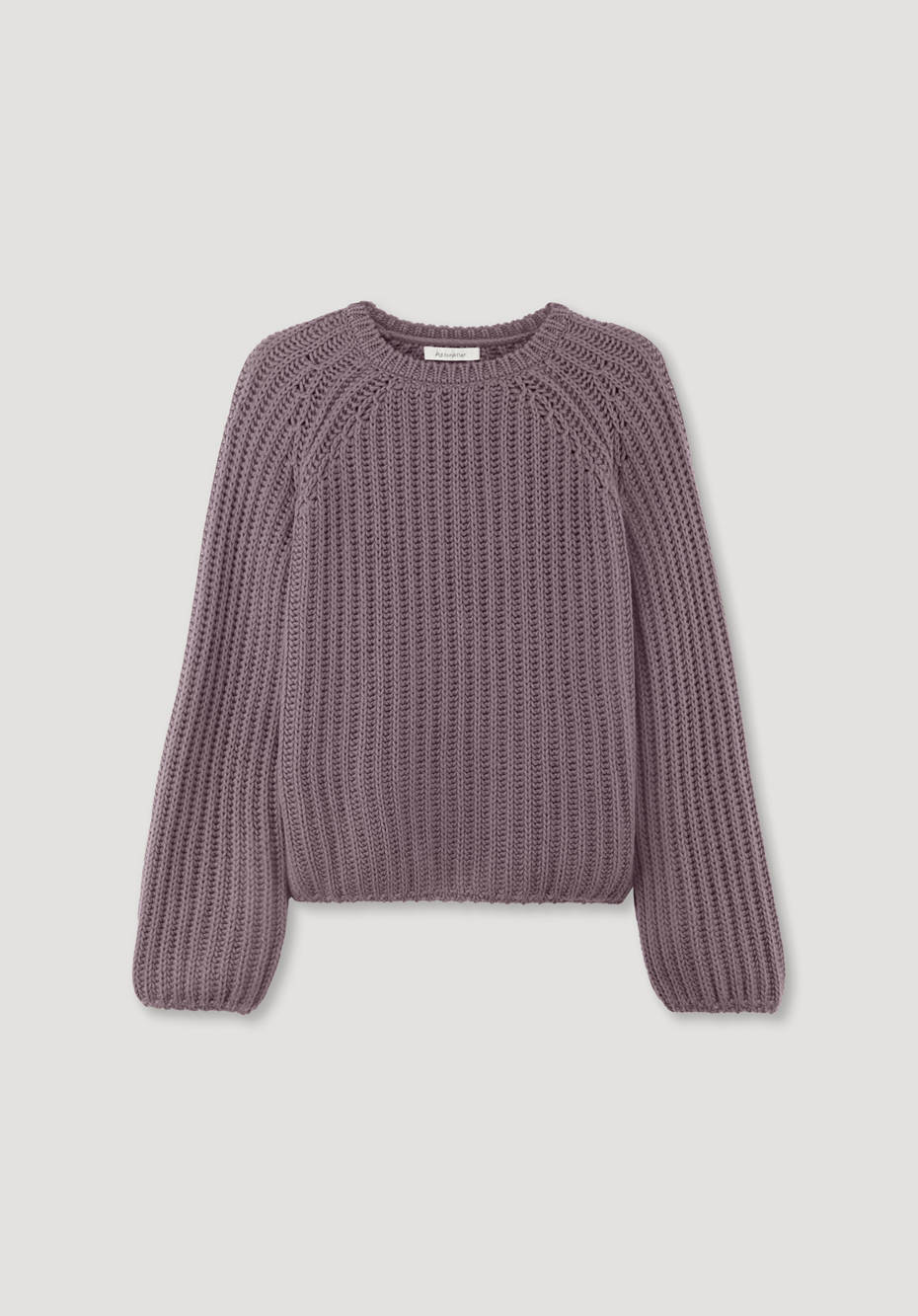 Raglan-Pullover aus Bio-Baumwolle und Bio-Merinowolle