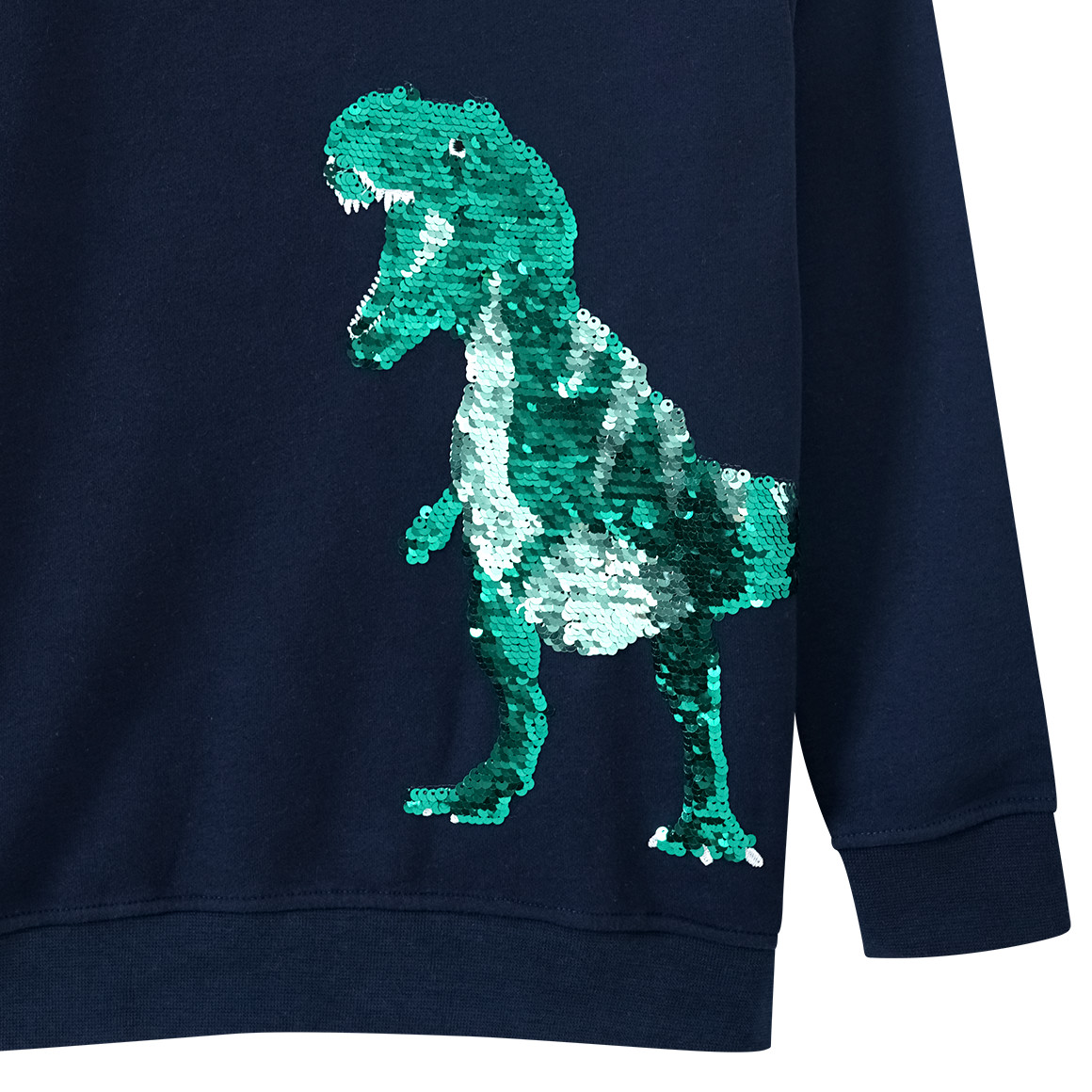 Jungen Sweatshirt mit Wendepailletten