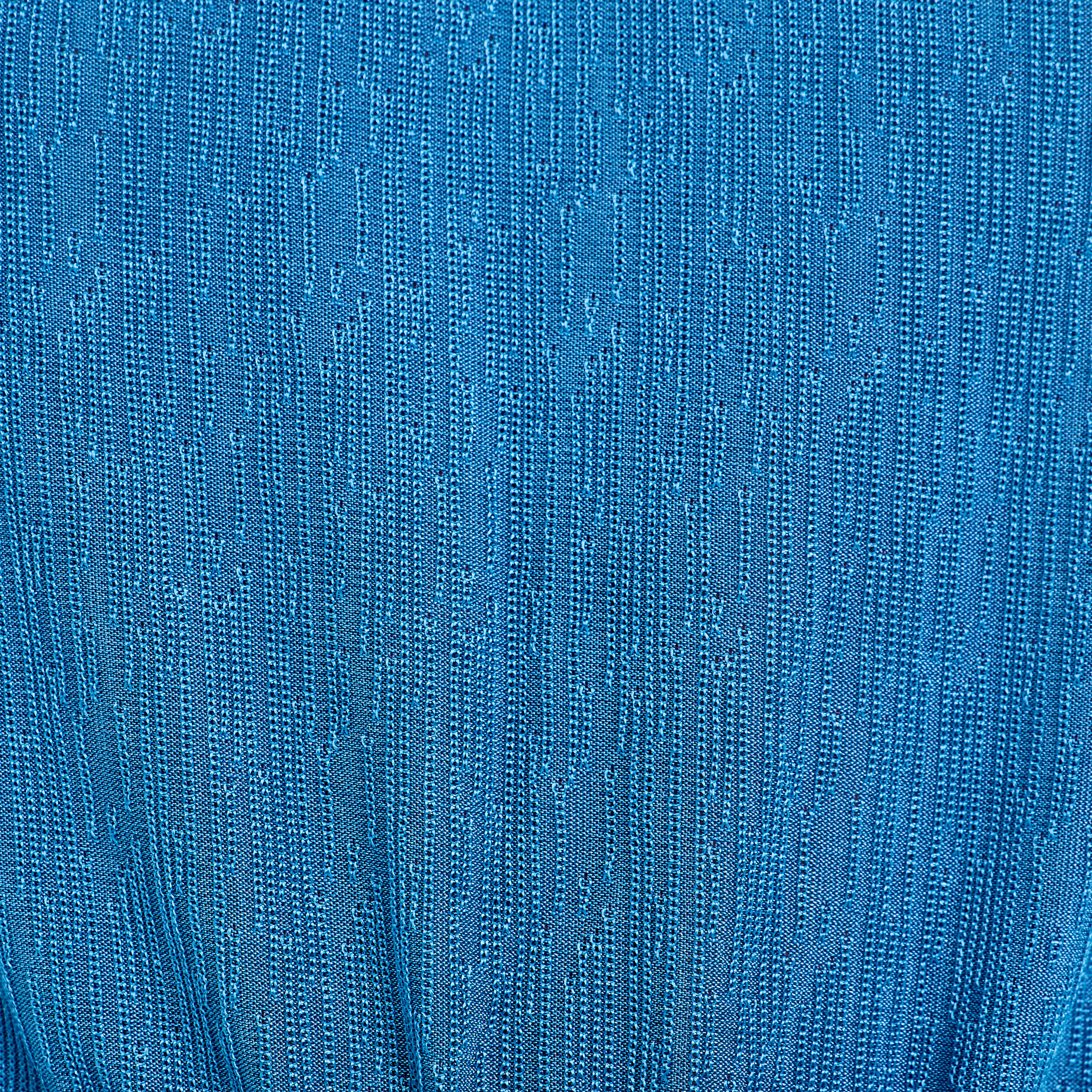 Robe évasée ceinturée bleu femme | Cache Cache