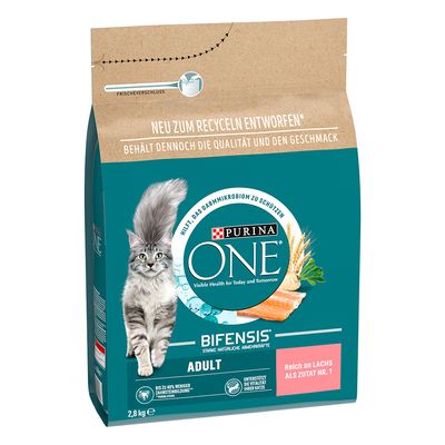 PURINA ONE Adult mit Lachs & Vollkorngetreide