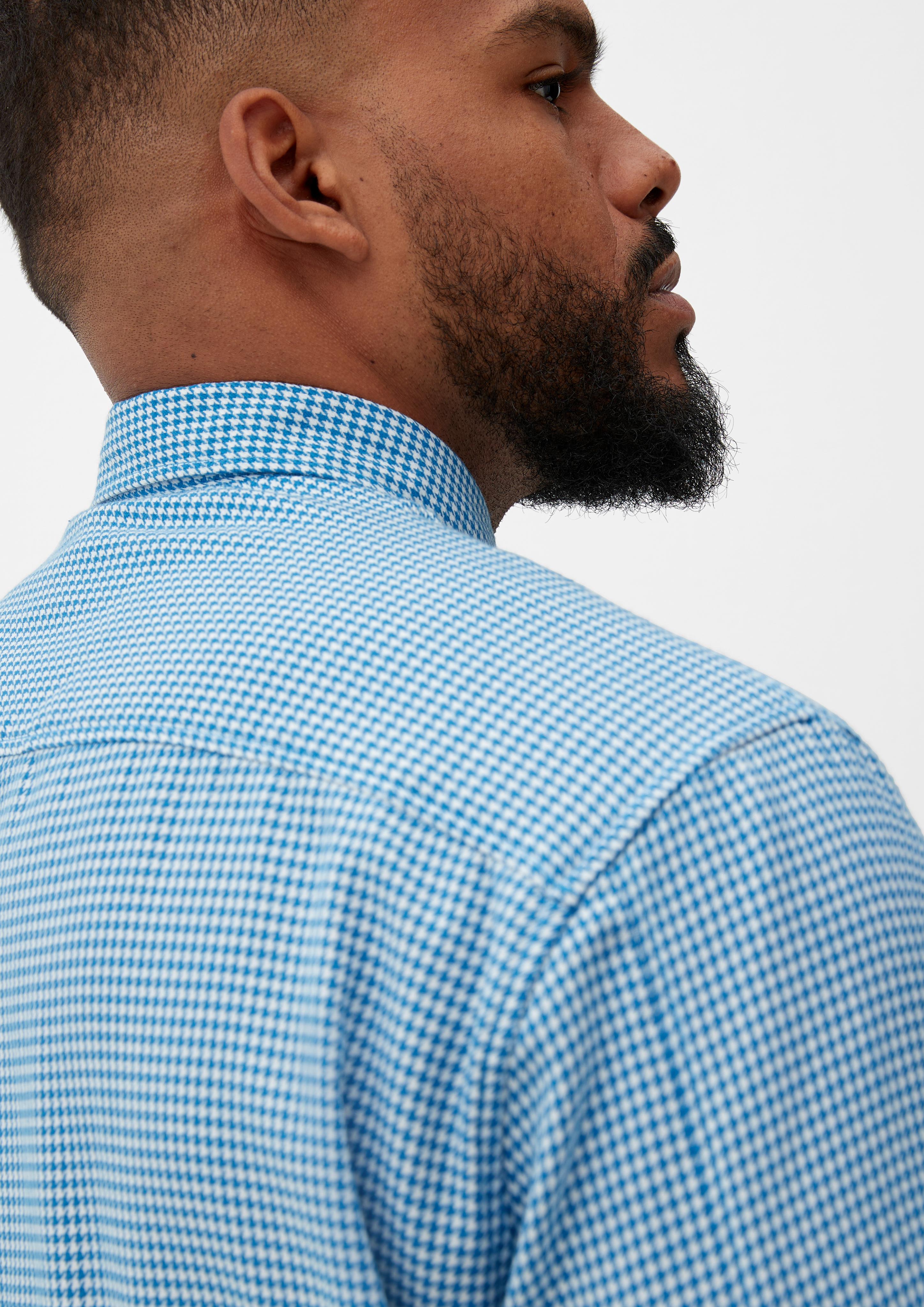 Big Size: Twillhemd mit Hahnentritt-Muster  2128148-62K2