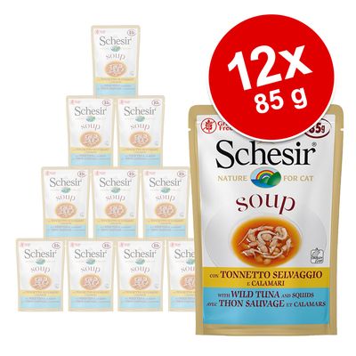 Sparpaket Schesir Cat Soup 12 x 85 g