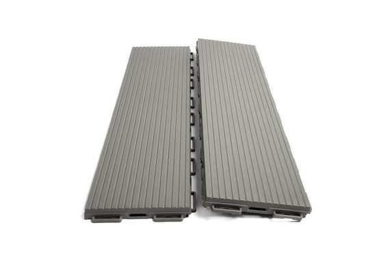Plastkon Klickfliesen Balkonfliesen Terrassenfliesen Klickfliese 3 Größe Graphit Grau SET, Frostbeständig, Komplettbausatz, wetterfest, Rutschfeste Oberfläche, leicht zu reinigen, einfach zu installieren, Frostsicher
