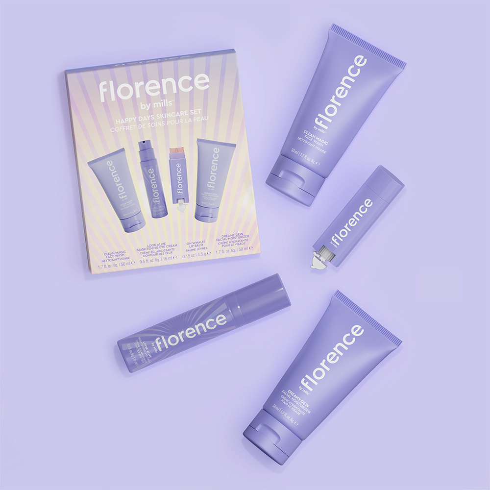 florence by mills HAPPY DAYS SKINCARE SET COFFRET ROUTINE VISAGE