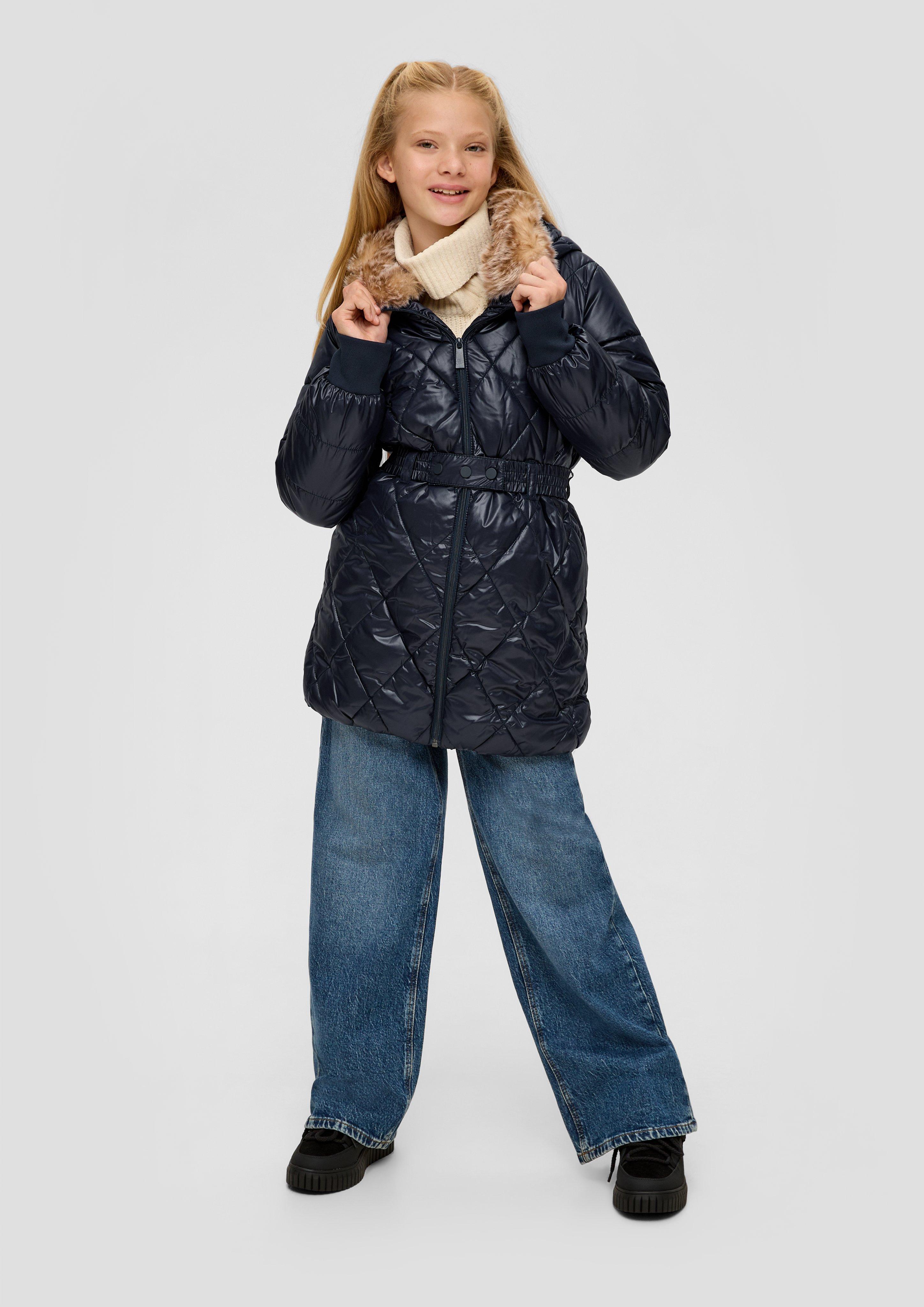 Steppjacke mit Textilgürtel  2131918-5952