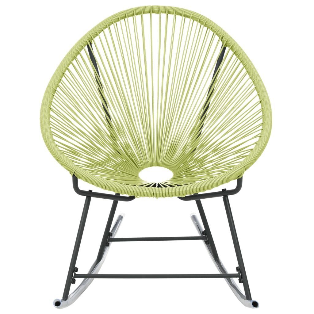 vidaXL Gartenstuhl Outdoor-Acapulco-Stuhl Poly-Rattan Grün (1 St)