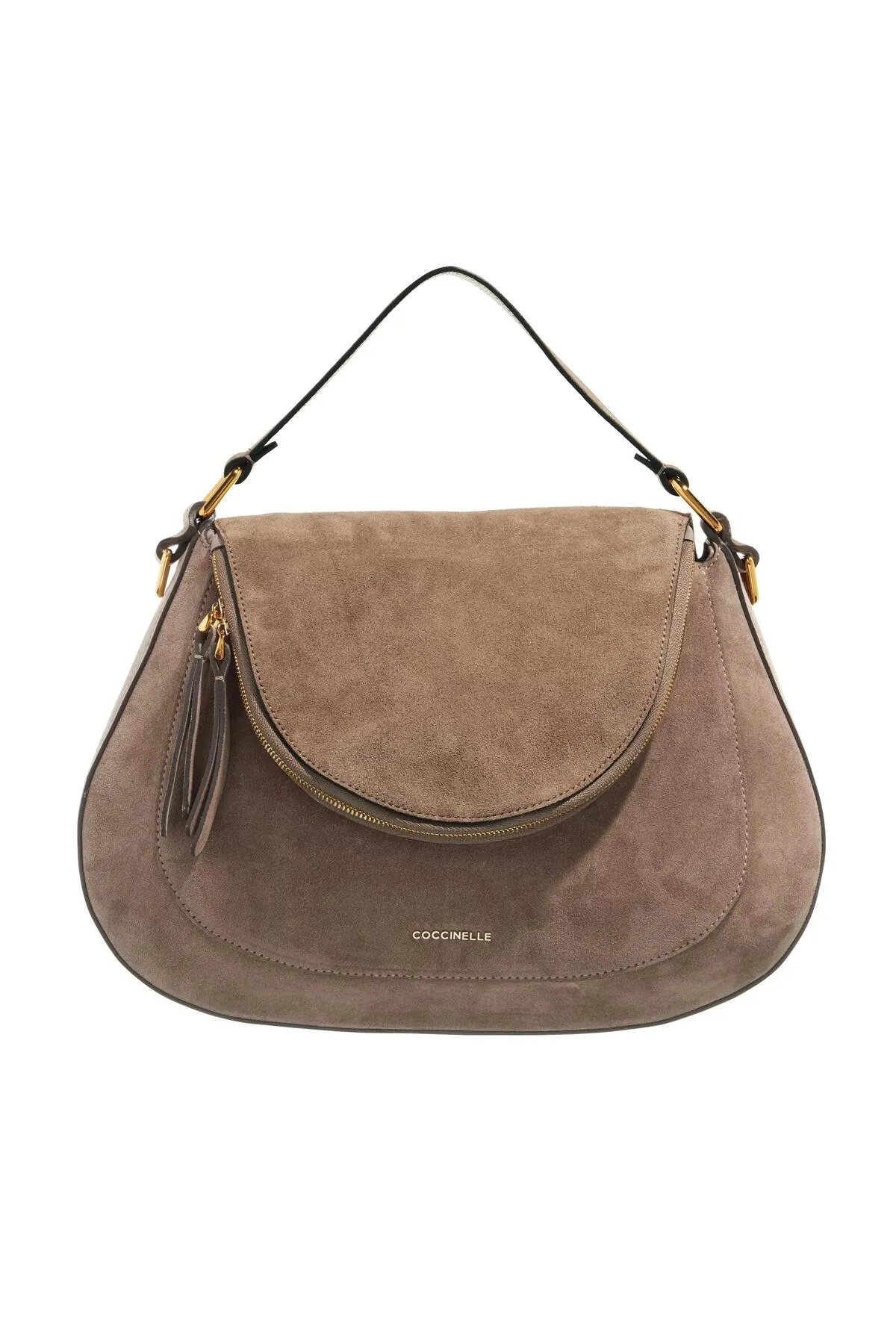 Coccinelle  Sohle Wildleder Warm Taupe