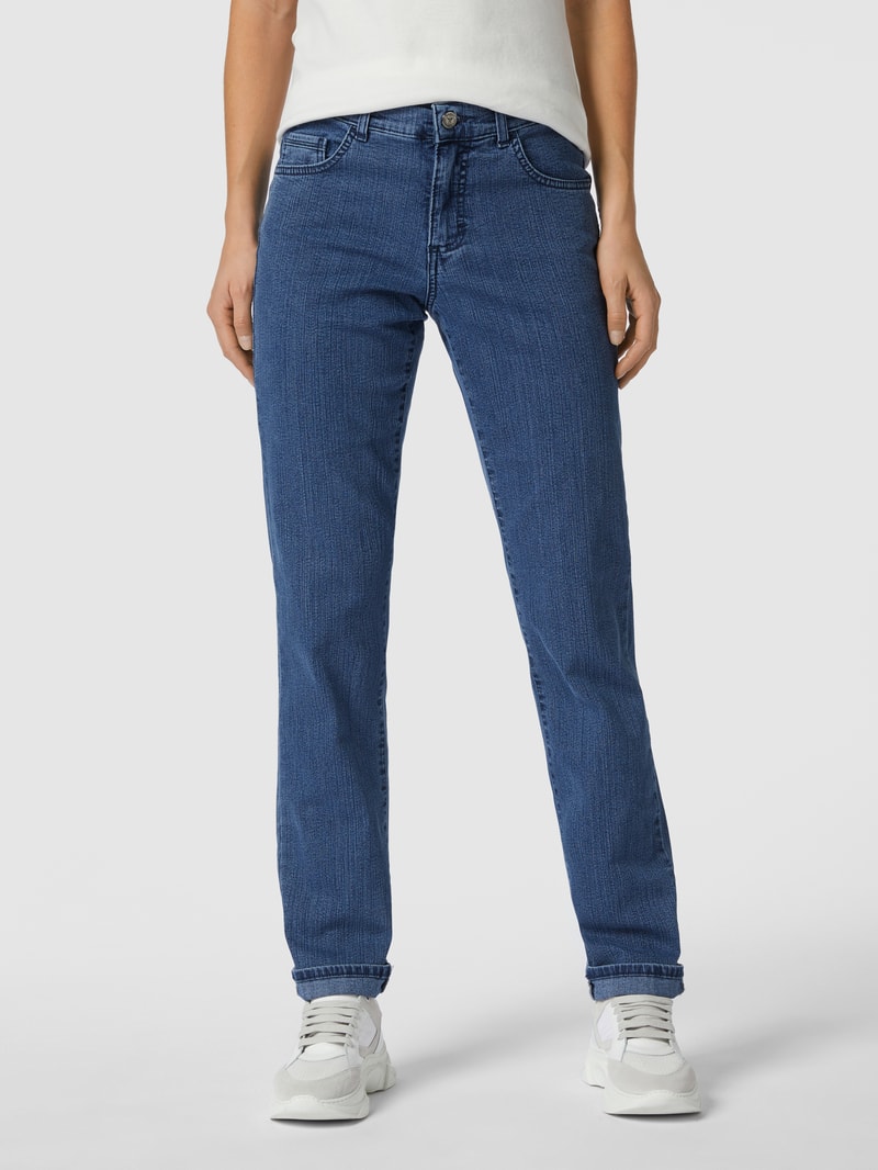 Jeans mit Stretch-Anteil in blau