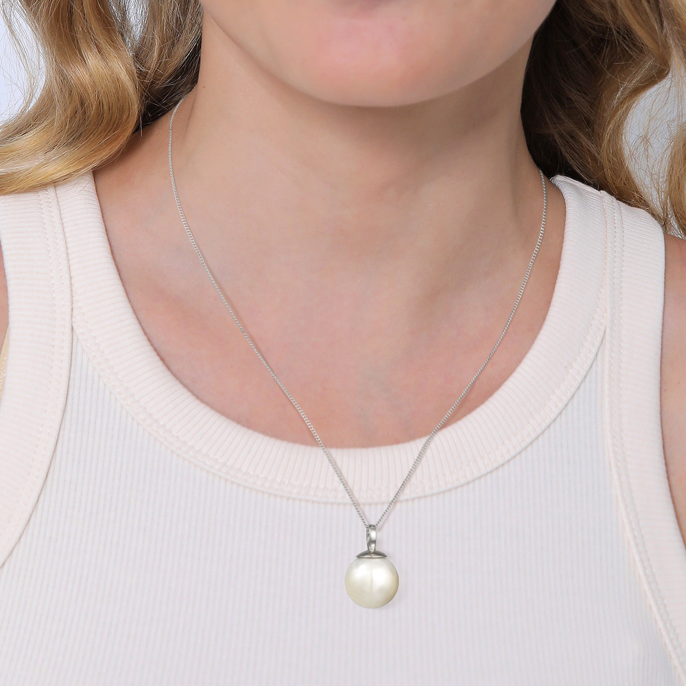 Nenalina Nenalina Pendentif Femmes Pendentif Basique Classique avec perles de coquillage e Pendentif