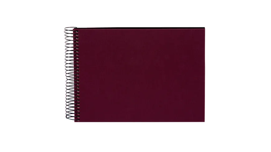 goldbuch Spiralalbum Bella Vista bordeaux mit schwarzen Seiten 17x23 cm