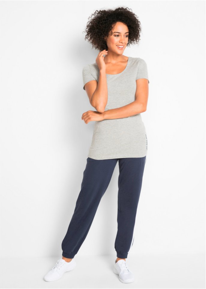 Sport-Longshirt mit Baumwolle (2er Pack)