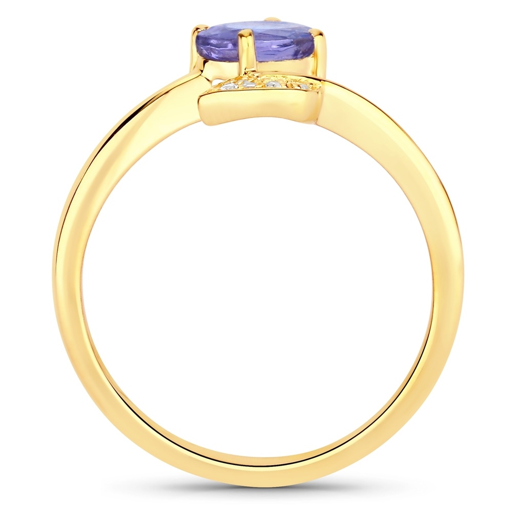 Rafaela Donata Bague Argent sterling Tanzanite en Or jaune Bague