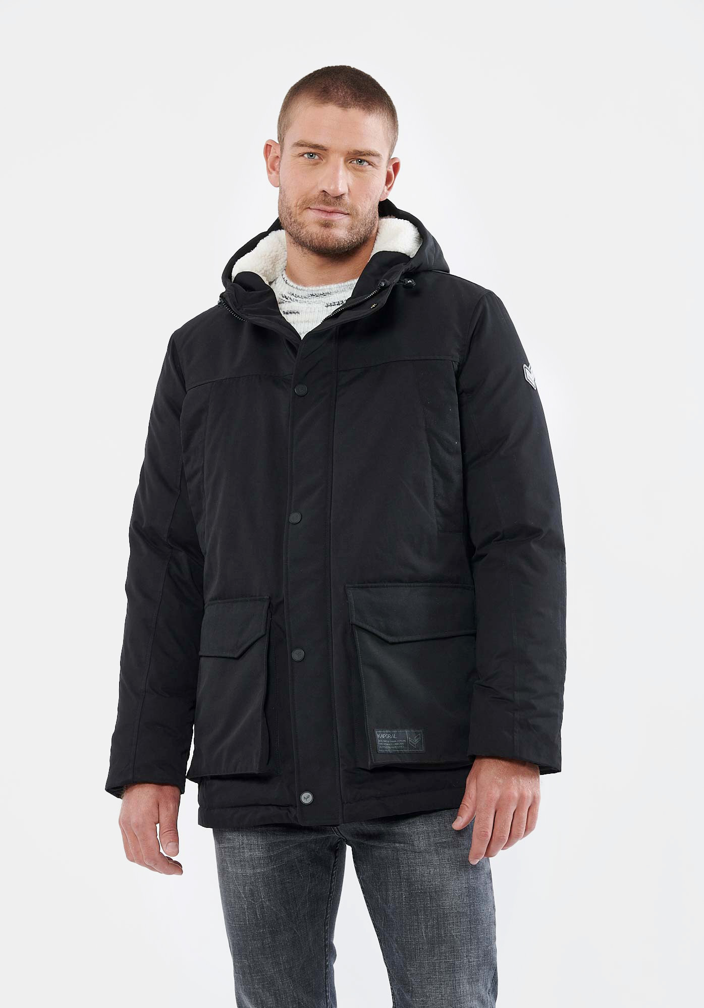VAKO   Parka noir homme