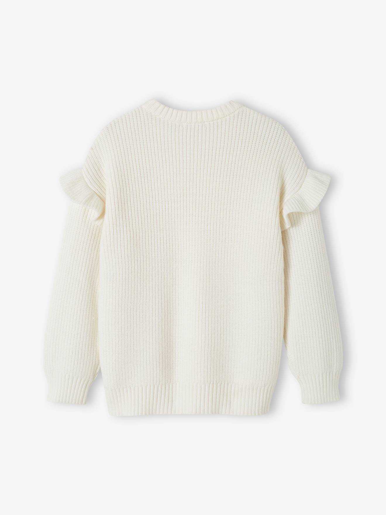Vertbaudet Mädchen Pullover Oeko-Tex - wollweiß