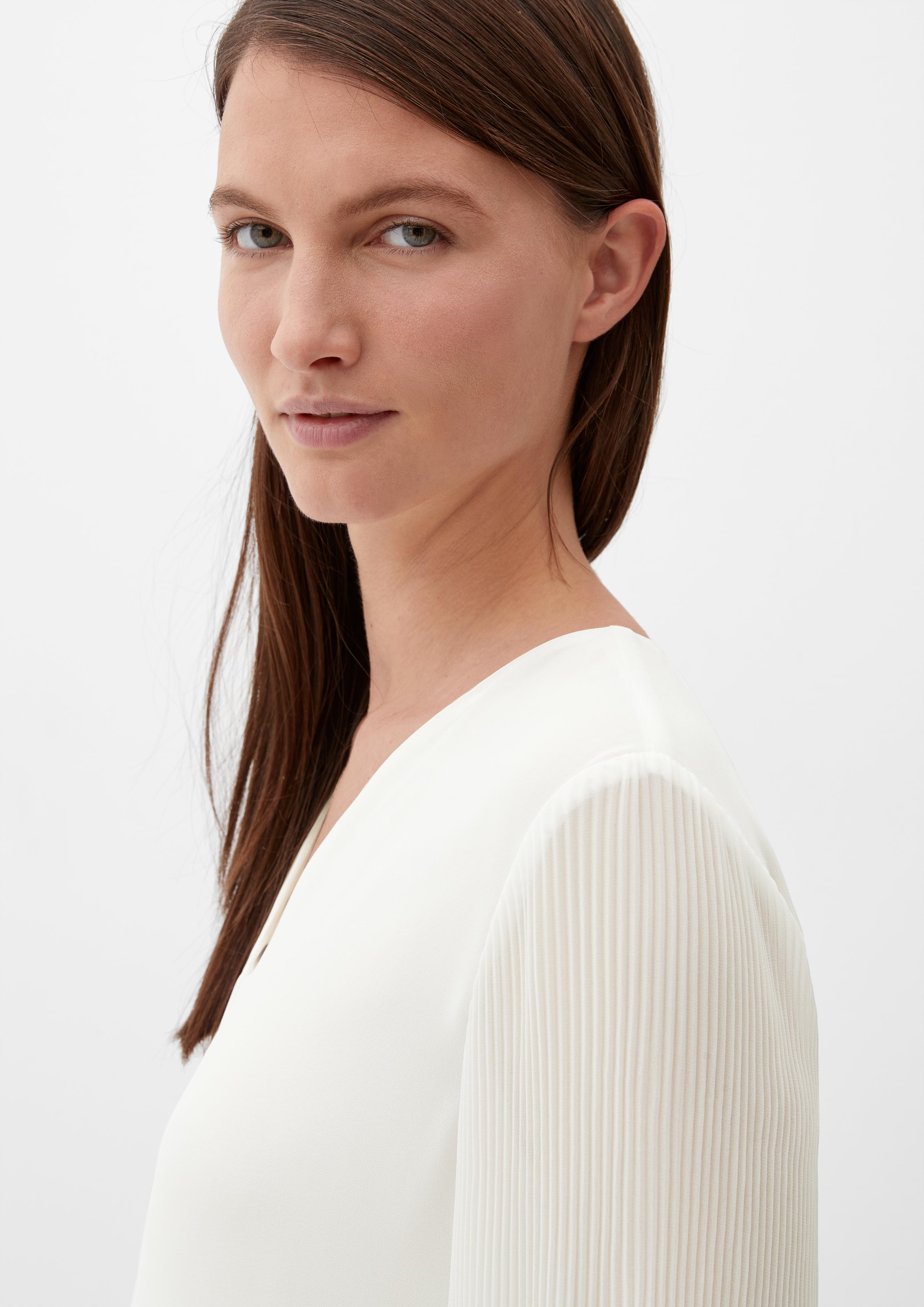 Blusenshirt mit Plissée-Ärmeln  2126248-0200