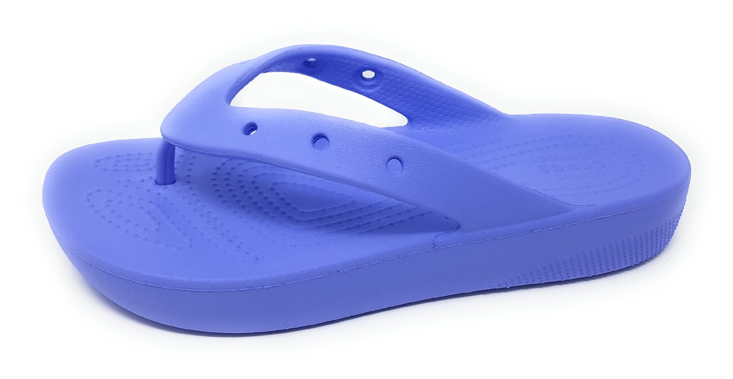 Crocs classic plattform flip 207714 Blau 5q6 moon jelly flieder